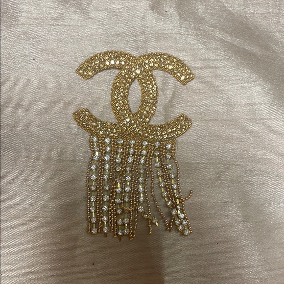 None Jewelry - Elegant Gold and Silver iron on patch